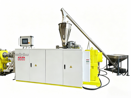75mm-250mm PVC Pipe Extruder Making Machine With R-type Expanding Accessories